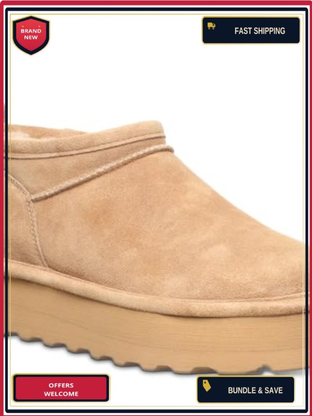 Suede Ankle Boots Women's Slip On Winter Boots Comfortable Pull-On